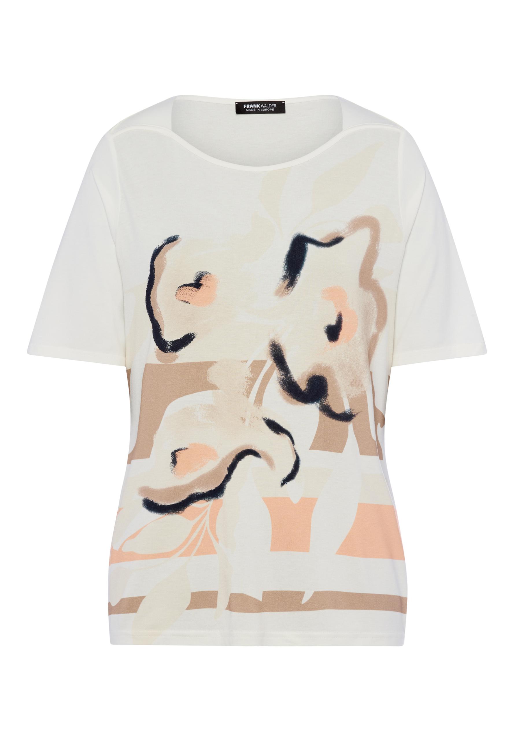 T-Shirt NOS mit Printmix 40 - Peach/affogato/ecru/schwarz