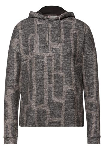 Gemusterter Hoodie Shirt 38 - Darkest Brown