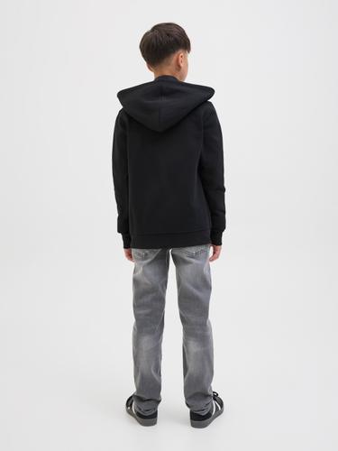 JJESOHO SWEAT ZIP HOOD NOOS JNR 140 Locker geschnitten - Black