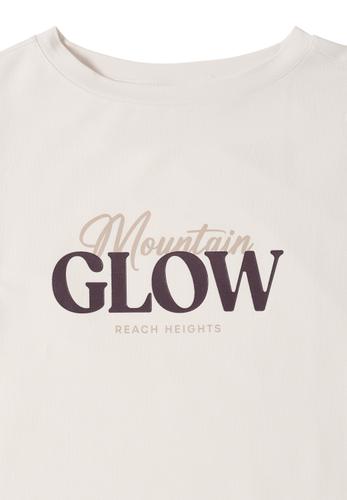 Shirt mit Wording XL - Light Greige