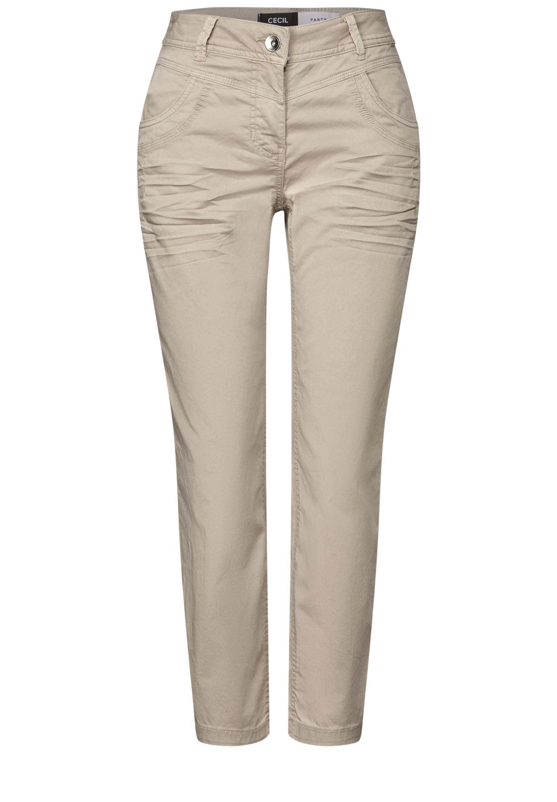 Hose im Casual Fit 34/7/8 Hosen - Jute Beige
