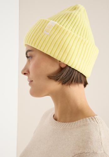 Beanie in Unifarbe One size - Iced Yellow