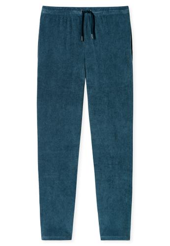 Schlafanzug lang 48 - Jeansblau