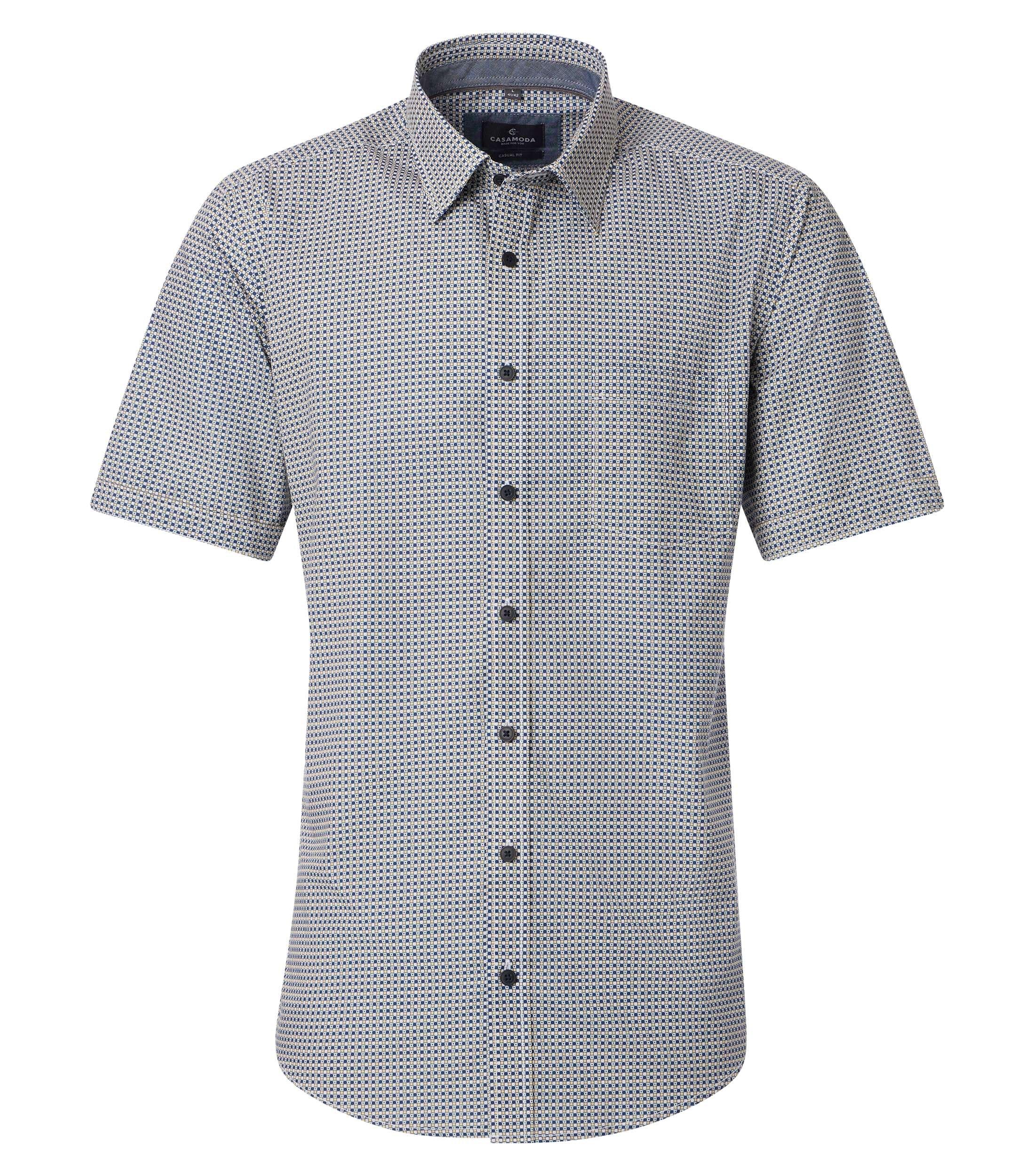 Freizeithemd Kurzarm L Casual Fit - Gelb