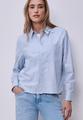 Bluse mit Hemdkragen und Backprint