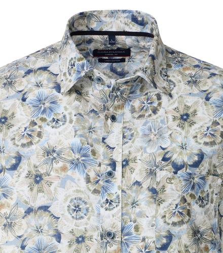 Leinenhemd XL Casual Fit Short - Grün