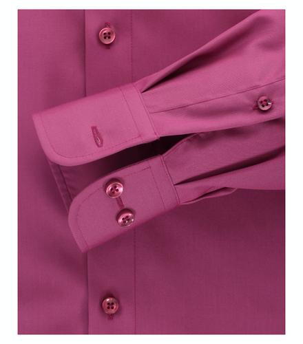Popeline Hemd uni 006550 40 Modern Fit - Pflaume