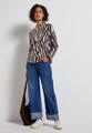 Shirt mit Zebra Print 38 - Deep Roast Brown