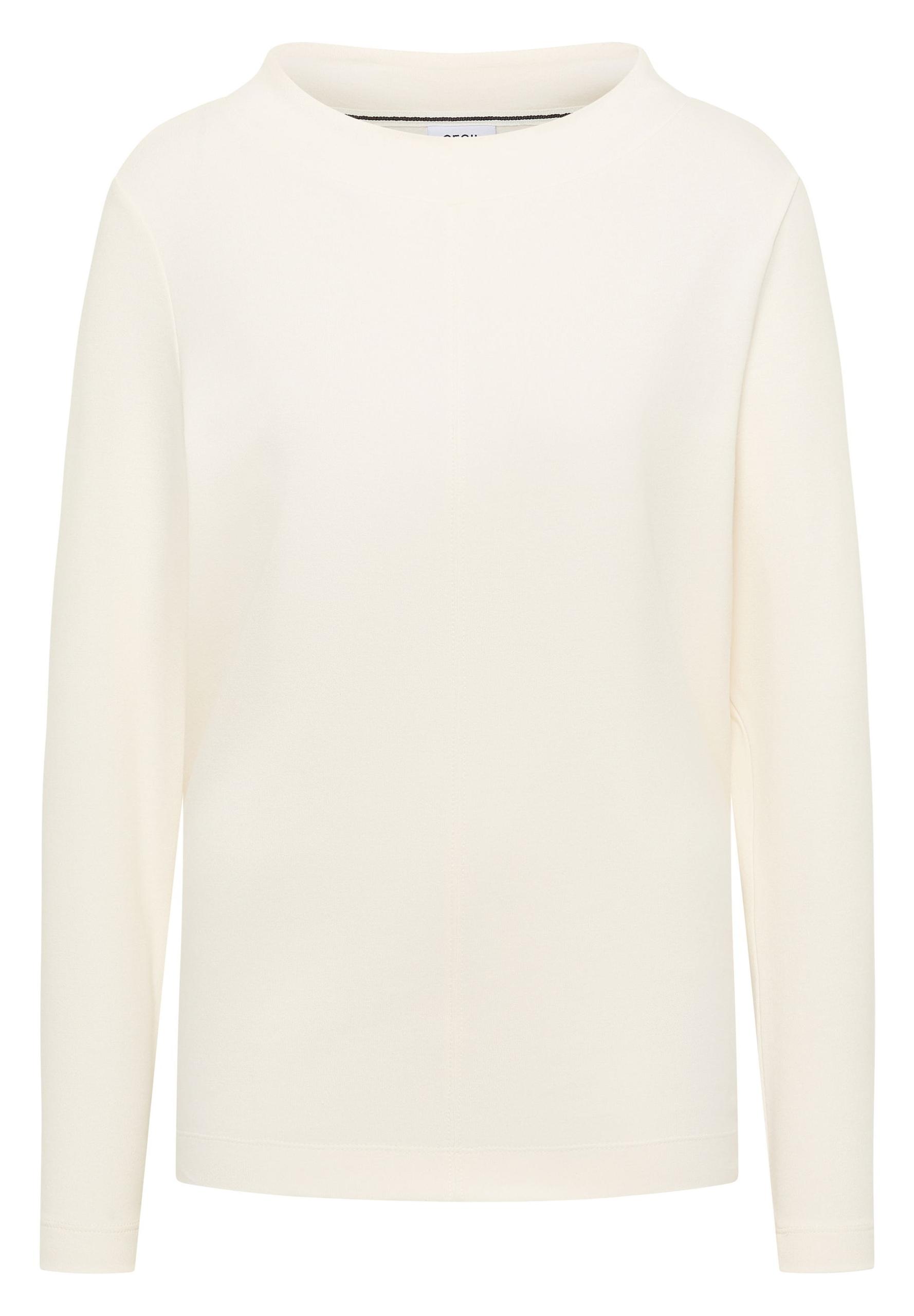 Funnelneck Shirt in Unifarbe XXL - Creamy White