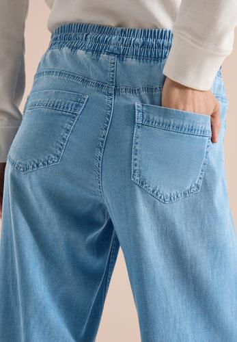 High Waist Wide Leg Jeans im Loose Fit XXL/30 - Light Blue Used Wash