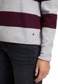 Strickpullover 42 Gerade - Grey/dark Red
