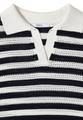 Kurzarm Poloshirt in Crochet-Qualität