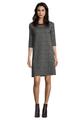 Jerseykleid 42 Gerade - Grey/black