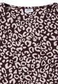 Knielanges Kleid aus Leinenmix mit Print
