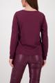 Sweatshirt mit Schmuckschrift 38 - Bordeaux