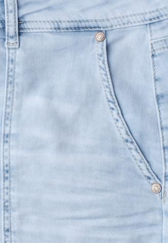 Straight Leg Shorts im Casual Fit 32 - Bleached Light Blue Wash