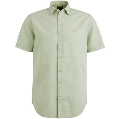 Ctn Linen 2tone Odin M Regular Fit - Quiet Green