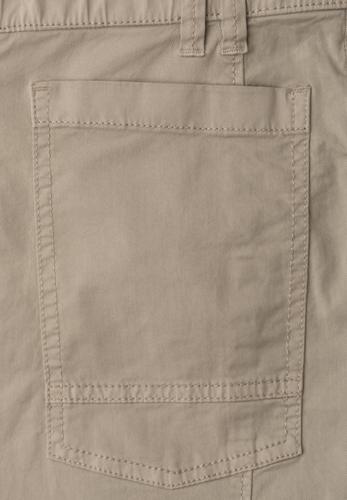 Barrel Leg Hose aus Twill-Ware 42/28 - Safari Beige