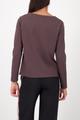 Langarmshirt mit Strassakzenten 42 - Brownie