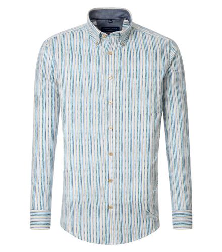 Freizeithemd L Comfort Fit - Aqua Bis Petrol