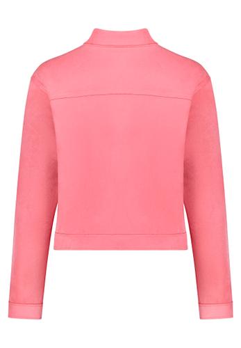 Kunstleder-Jacke 44 Lässig - Pink Lemonade