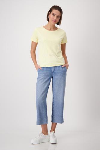 T-Shirt mit Strassschrift 36 - Mango Sorbet