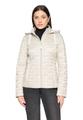 Steppjacke 44 Tailliert - Grau Beige