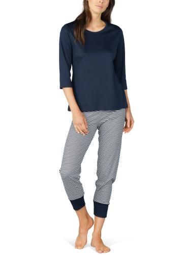 Mey Damen-Schlafanzug 7/8 408 night blue