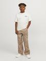 JORSANTORINI BACK TEE SS CREW NECK JNR 152 Weit geschnitten - Buttercream