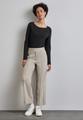 Shirt mit U-Boot-Ausschnitt 36 - Black