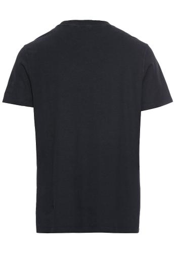 T-Shirt mit Print aus nachhaltigem Organic Cotton Blau M