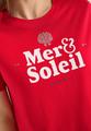T-Shirt mit Rundhals und Wording