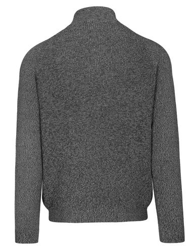 Zip Troyer Pullover 3XL - Blue Navy Mel.