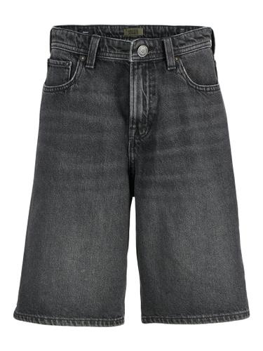 JJIALEX JJORIGINAL SHORTS SQ 175 SN JNR 140 Baggy Fit - Black Denim