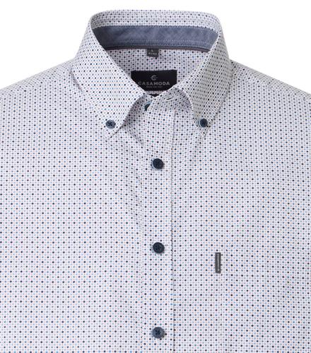 Freizeithemd Kurzarm M Casual Fit - Blau