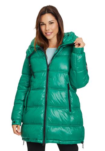 Steppjacke 38 A-Linie - Tannengrün