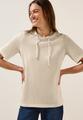 Crepe Hoodie-Shirt S - Light Beige