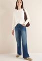 Funnelneck Shirt in Unifarbe XXL - Creamy White