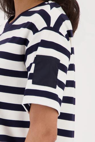 Sweatkleid mit Streifen 40 - Marine Ringel