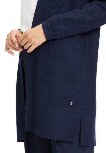 Strick-Cardigan 36 Figurumspielend - Navy Blue