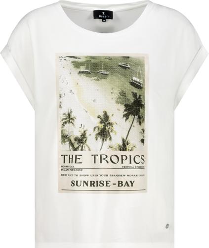 T-Shirt mit Print 46 - Cream