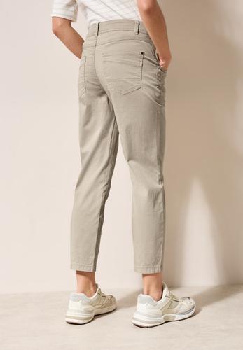Hose im Casual Fit 34/7/8 Hosen - Jute Beige
