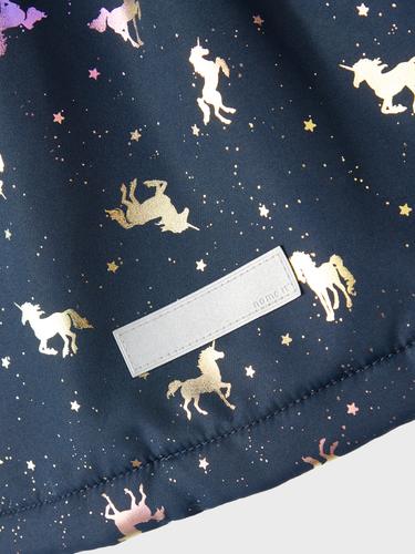 NMFMAXI JACKET FOIL AOP NOOS 98 - Dark Sapphire