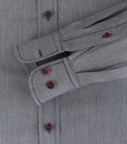 Freizeithemd L Casual Fit - Blau