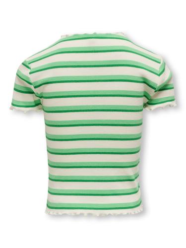 KOGEVIG S/S RIB TOP JRS 158/164 Normal geschnitten - Cloud Dancer