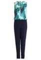 Jumpsuit 42 Figurumspielend - Khaki/blau