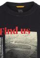T-Shirt mit Print aus Organic Cotton Blau M