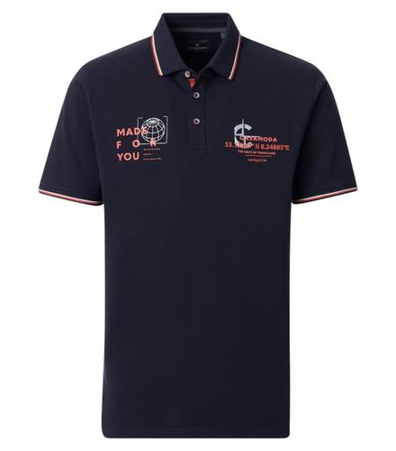 Polo-Shirt M Basic Circular Knit - Blau