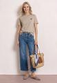 T-Shirt mit Rundhals und Printdetail 42 - Clay Sand