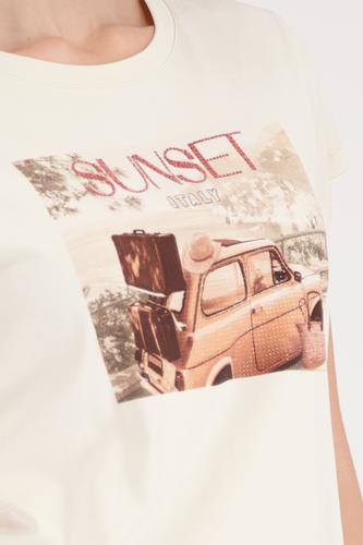 T-Shirt mit Auto-Print 44 - Marble